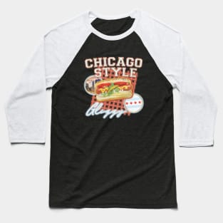 Chicago Style Glizzy Baseball T-Shirt